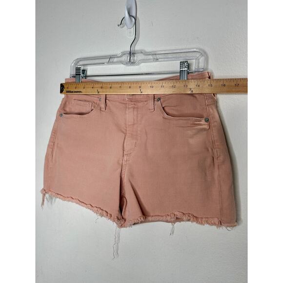 Universal Thread Peach High Rise Cut Off Raw Hem Jean Denim Shorts 8 / 29 - Picture 9 of 10